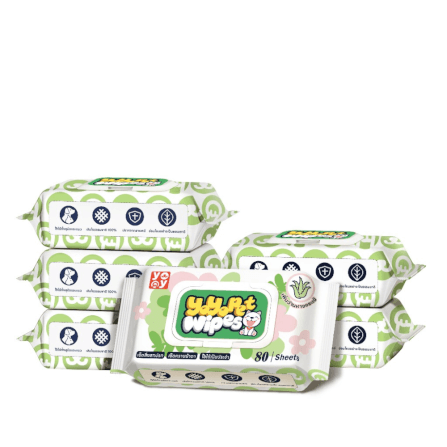 ทิชชู่เปียกสำหรับสัตว์เลี้ยง YOYO PET ( แพ็ค 6) รุ่น PET0017_0